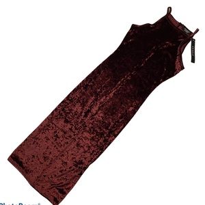 JOE & ELLE Dress Velvet Dress Mid Length XS NWT